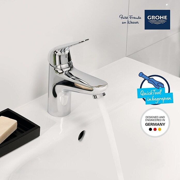 Grohe Swift Wastafelkraan S-Size (Chroom, Glanzend) | BAUHAUS