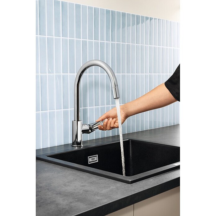 Grohe Keukenkraan Start Edge (Chroom, Glanzend) | BAUHAUS