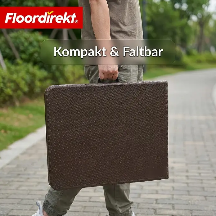 Floordirekt Gartentisch Miyako - L x B x H: 183 x 75 x 74 cm, HDPE, Rechteck, Braun