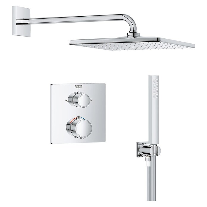 Grohe Douchesysteem met Vitalio 310 (Chroom, Diameter douchekop: 31 cm) | BAUHAUS
