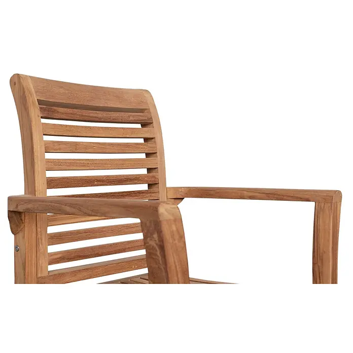 Bene Living Gartenstuhl - Teakholz, Stapelbar, natur, B x T x H: 65 x 49 x 89 cm