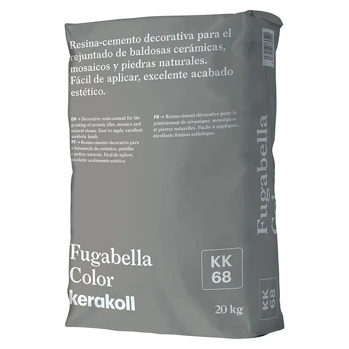 Kerakoll Mortero para juntas - cemento Fugabella - KK68, 20 kg - Saco gris de 20 kg de mortero de rejuntado Fugabella Color Kerakoll para baldosas, mosaicos y piedras naturales.