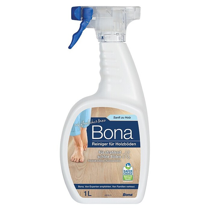 Bona Parkettreiniger (1 l, Flasche mit Sprühpistole)