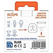 Scape Adaptador de viaje (Apto para: EE.UU.) | BAUHAUS