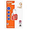 Scape Candado con combinación (Zamak, Número de dígitos en combinación: 3 ud., Naranja) | BAUHAUS