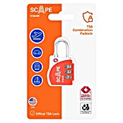 Scape Candado con combinación (Zamak, Número de dígitos en combinación: 3 ud., Naranja) | BAUHAUS