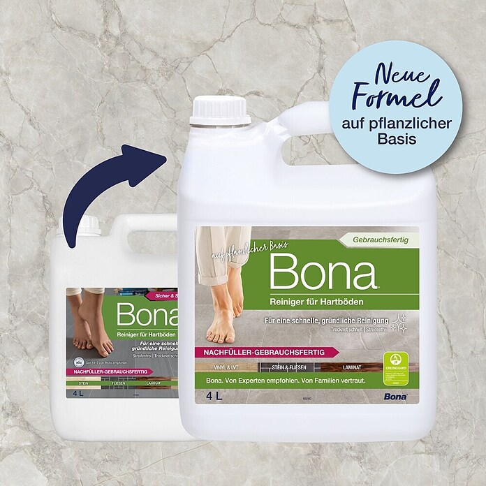 Bona Fliesen- & Laminatreiniger (4 l, Nachfüllkanister)