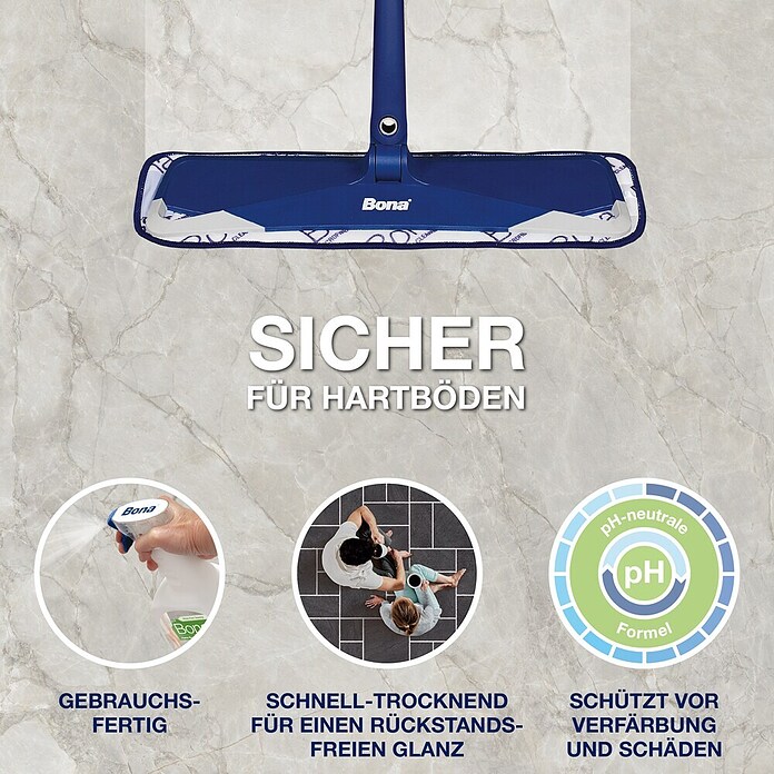 Bona Fliesen- & Laminatreiniger (1 l, Flasche mit Sprühpistole)