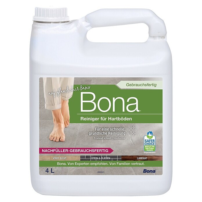 Bona Fliesen- & Laminatreiniger (4 l, Nachfüllkanister)