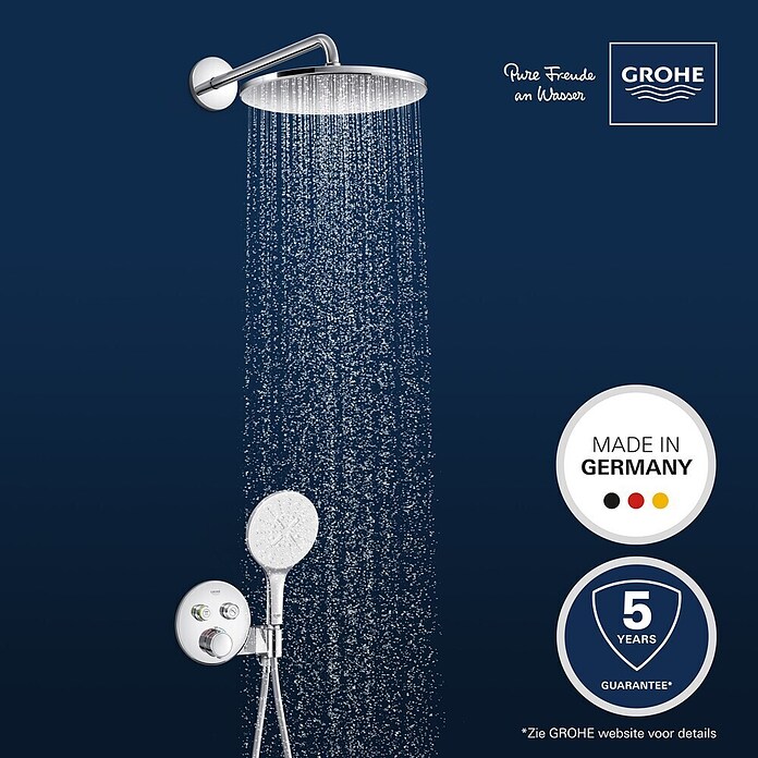 Grohe SmartControl Douchesysteem met Vitalio Rain Mono 310 (Aantal straalsoorten: 3 st., Chroom) | BAUHAUS