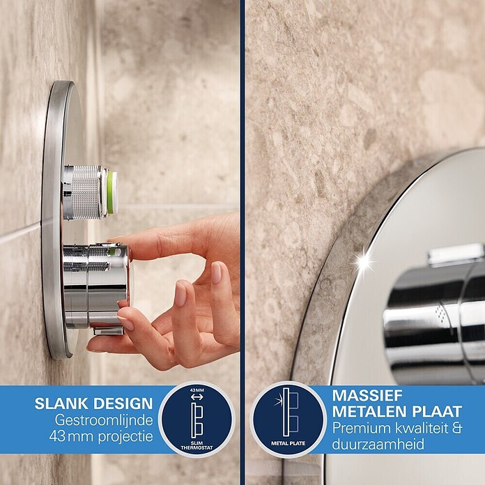 Grohe SmartControl Douchesysteem met Vitalio Rain Mono 310 (Aantal straalsoorten: 3 st., Chroom) | BAUHAUS