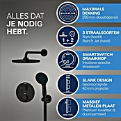 Grohe Douchesysteem Precision Thermostat met Vitalio Start 250 (Aantal straalsoorten: 2 st., Zwart) | BAUHAUS