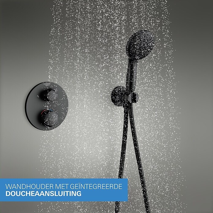 Grohe Douchesysteem Precision Thermostat met Vitalio Start 250 (Aantal straalsoorten: 2 st., Zwart) | BAUHAUS