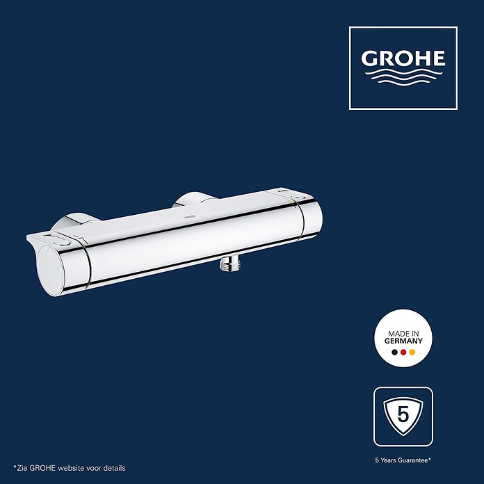 Grohe Grohtherm 2000 Douchethermostaat (Chroom, Glanzend)