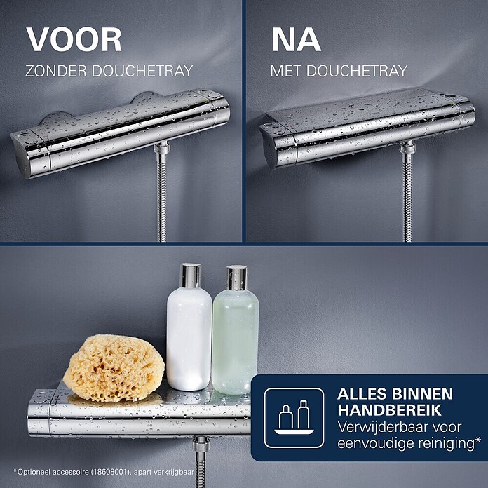 Grohe Grohtherm 2000 Douchethermostaat (Chroom, Glanzend)