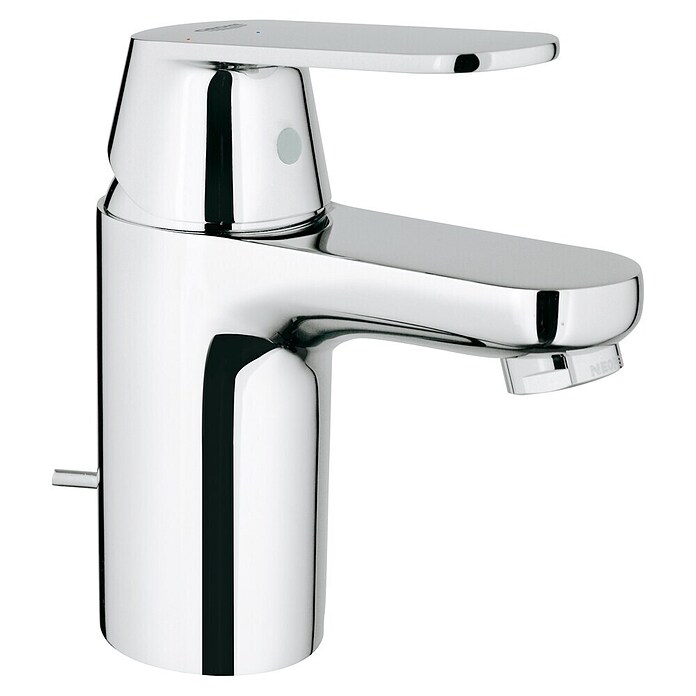 Grohe Eurosmart Cosmopolitan Wastafelkraan S met Waste (Met trekstang, Chroom, Glanzend, Koudwaterstart) | BAUHAUS