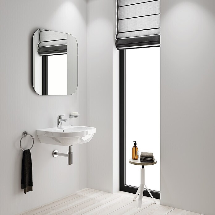Grohe Eurosmart Cosmopolitan Wastafelkraan S met Waste (Met trekstang, Chroom, Glanzend, Koudwaterstart) | BAUHAUS
