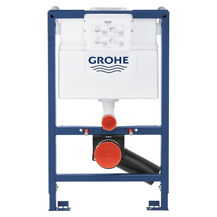 Grohe Rapid SL WC-Vorwandelement (16,5 x 50 x 82 cm, Pulverbeschichtet)