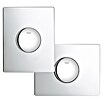 Grohe Betätigungsplatte Skate (Chrom, 1-Mengen-Spülung, Geeignet für: Pneumatische Ablaufventile)