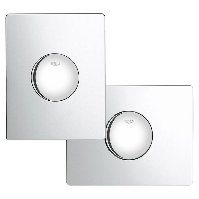 Grohe Bedieningsplaat (Chroom, 1 spoelwaterhoeveelheid, Geschikt voor: Pneumatisch afvoerventiel)
