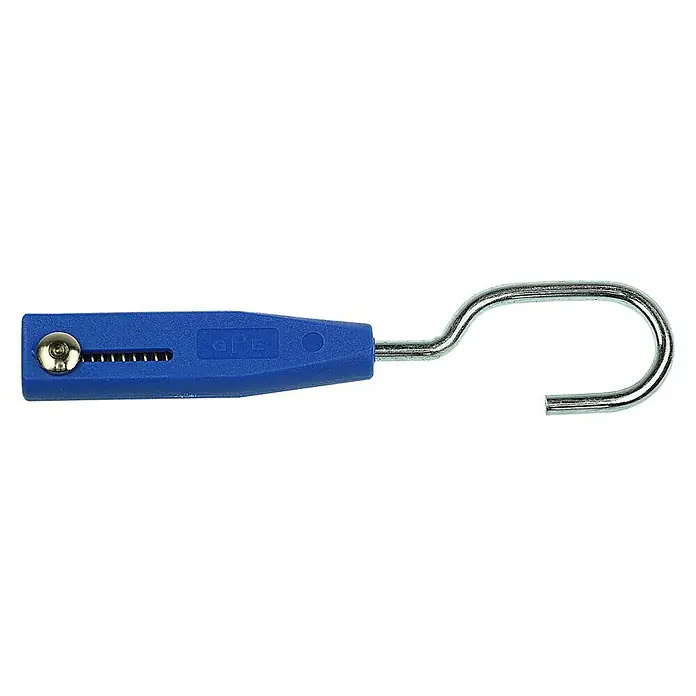 Stabilit Seilspanner - Für Seildurchmesser: 5 mm - Blauer GFE-Aufhänger mit einem Haken aus Metall. Ideal zum Aufhängen leichter Gegenstände.