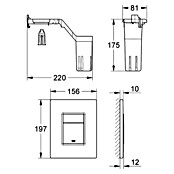 Grohe Betätigungsplatte Skate Cosmopolitan (Chrom, 2-Mengen-Spülung, Mit Grohe Fresh Umrüstset)