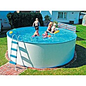 KWAD Pool-Set Steely (Durchmesser: 5,5 m, Höhe: 1,2 m, Fassungsvermögen: 28.500 l, Rund)