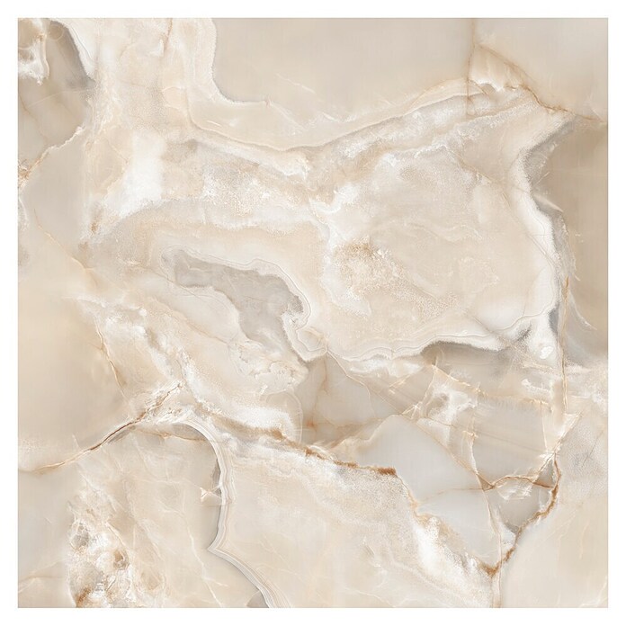 Feinsteinzeugfliese Onyx Freedom (60 x 60 cm, Beige, Glänzend) | BAUHAUS