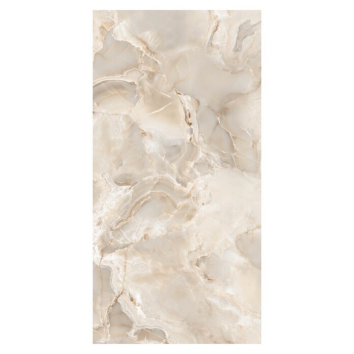 Feinsteinzeugfliese Onyx Freedom (60 x 120 cm, Beige, Glänzend) | BAUHAUS