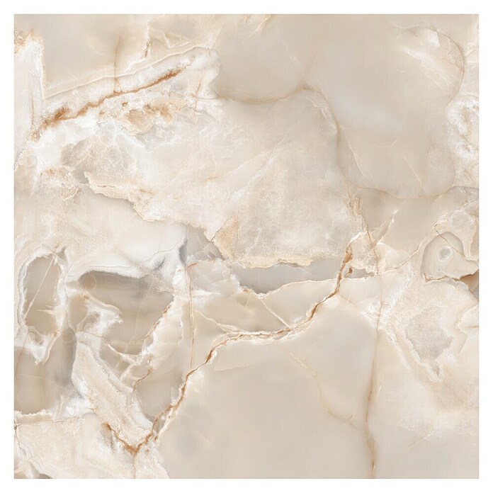 Feinsteinzeugfliese Onyx Freedom (60 x 60 cm, Beige, Glänzend) | BAUHAUS