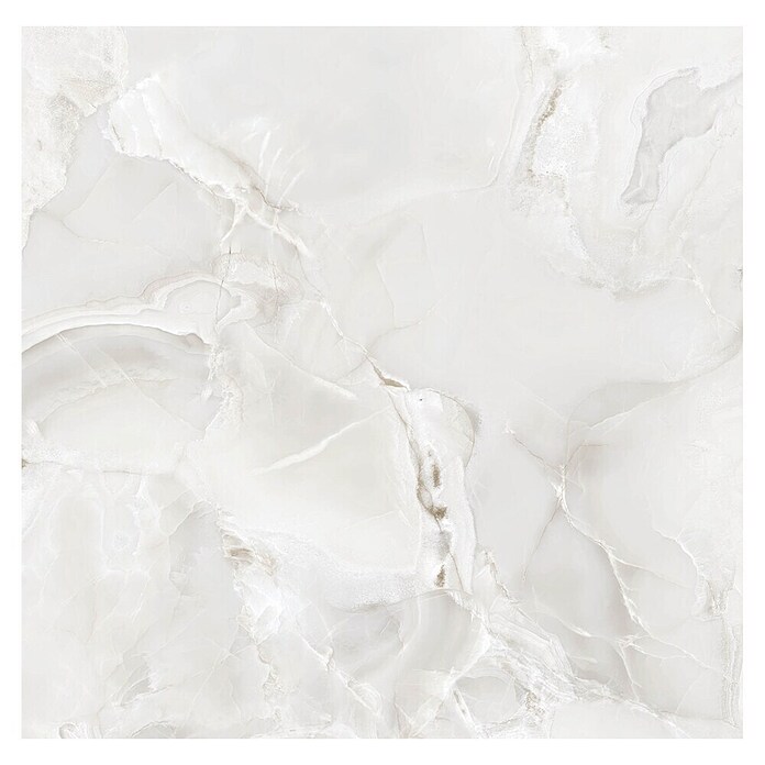 Feinsteinzeugfliese Onyx Freedom (60 x 60 cm, White, Glänzend) | BAUHAUS
