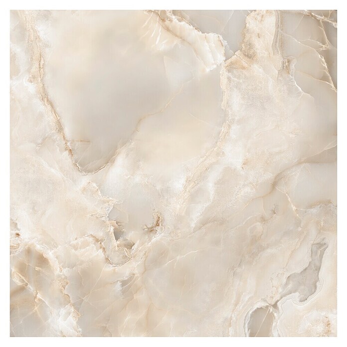 Feinsteinzeugfliese Onyx Freedom (60 x 60 cm, Beige, Glänzend) | BAUHAUS
