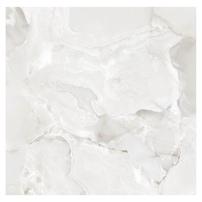 Feinsteinzeugfliese Onyx Freedom (60 x 60 cm, White, Glänzend) | BAUHAUS