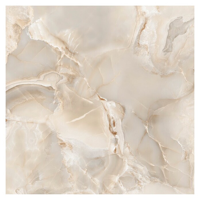 Feinsteinzeugfliese Onyx Freedom (60 x 60 cm, Beige, Glänzend) | BAUHAUS