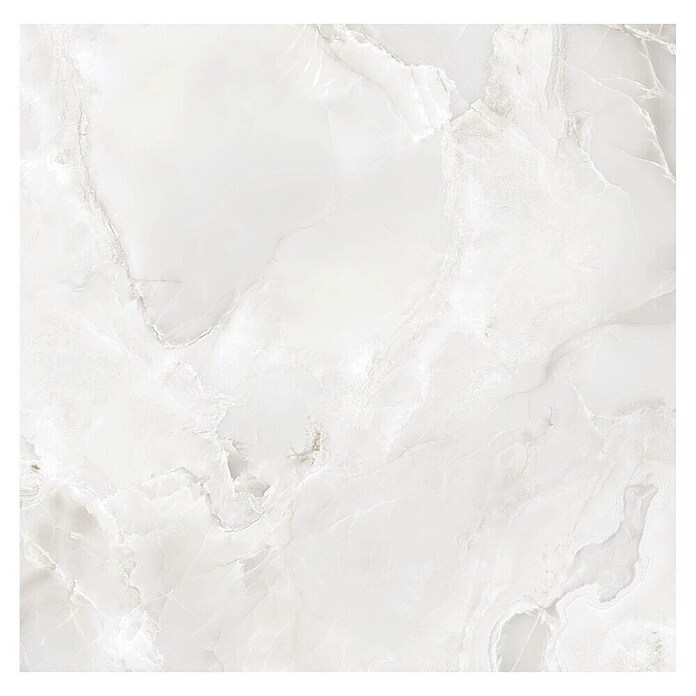 Feinsteinzeugfliese Onyx Freedom (60 x 60 cm, White, Glänzend) | BAUHAUS