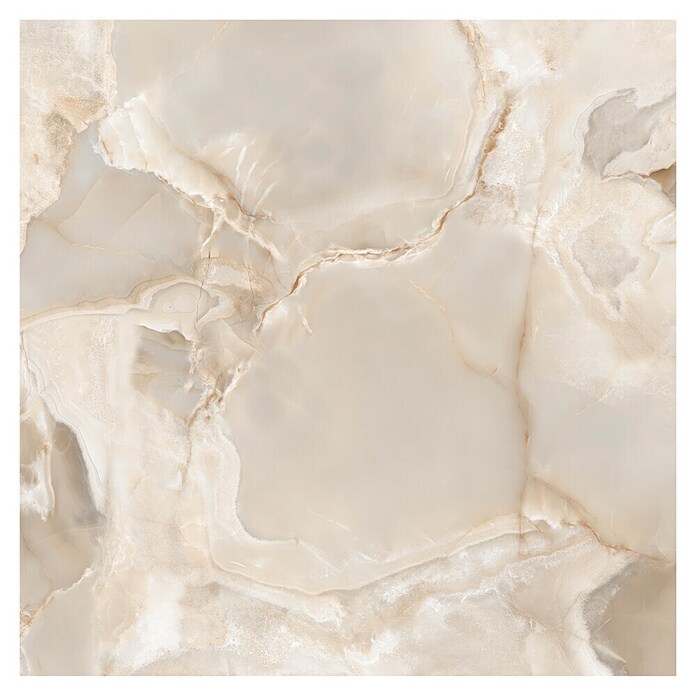 Feinsteinzeugfliese Onyx Freedom (60 x 60 cm, Beige, Glänzend) | BAUHAUS