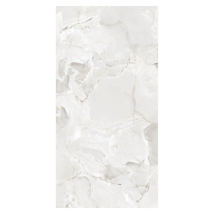Feinsteinzeugfliese Onyx Freedom (60 x 120 cm, White, Glänzend) | BAUHAUS
