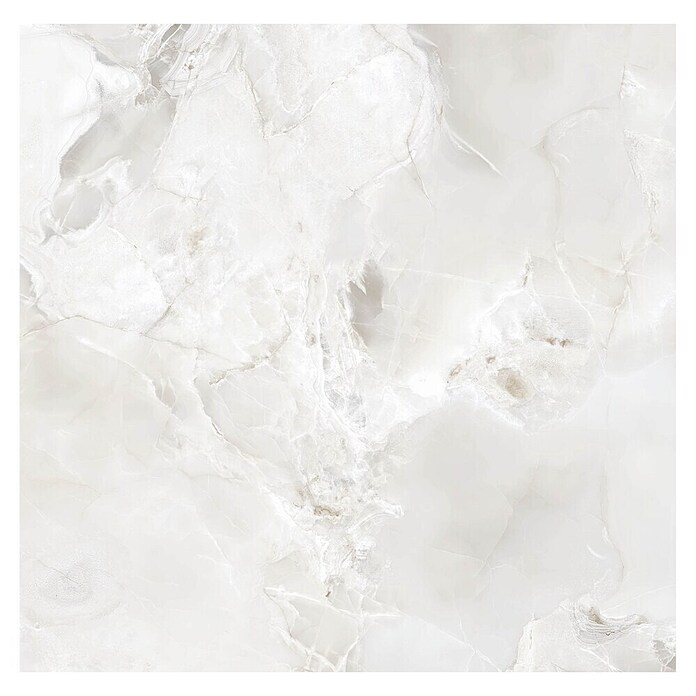 Feinsteinzeugfliese Onyx Freedom (60 x 60 cm, White, Glänzend) | BAUHAUS