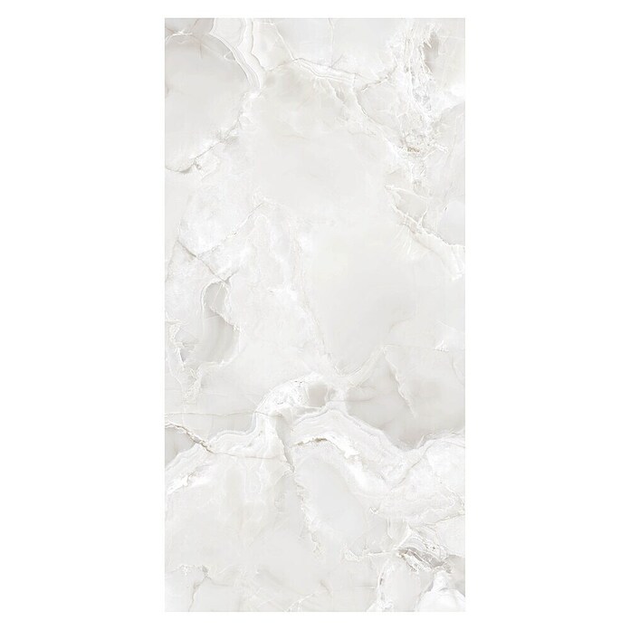Feinsteinzeugfliese Onyx Freedom (60 x 120 cm, White, Glänzend) | BAUHAUS