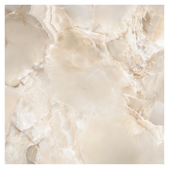 Feinsteinzeugfliese Onyx Freedom (60 x 60 cm, Beige, Glänzend) | BAUHAUS