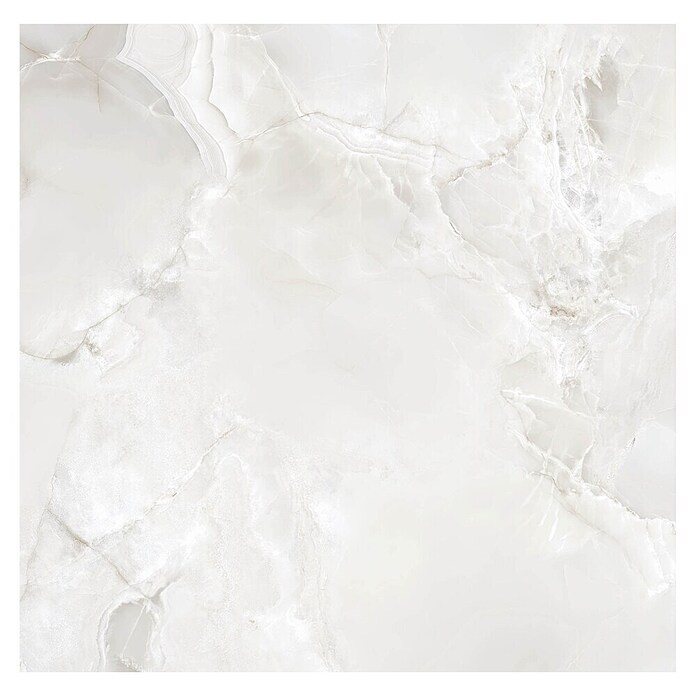 Feinsteinzeugfliese Onyx Freedom (60 x 60 cm, White, Glänzend) | BAUHAUS