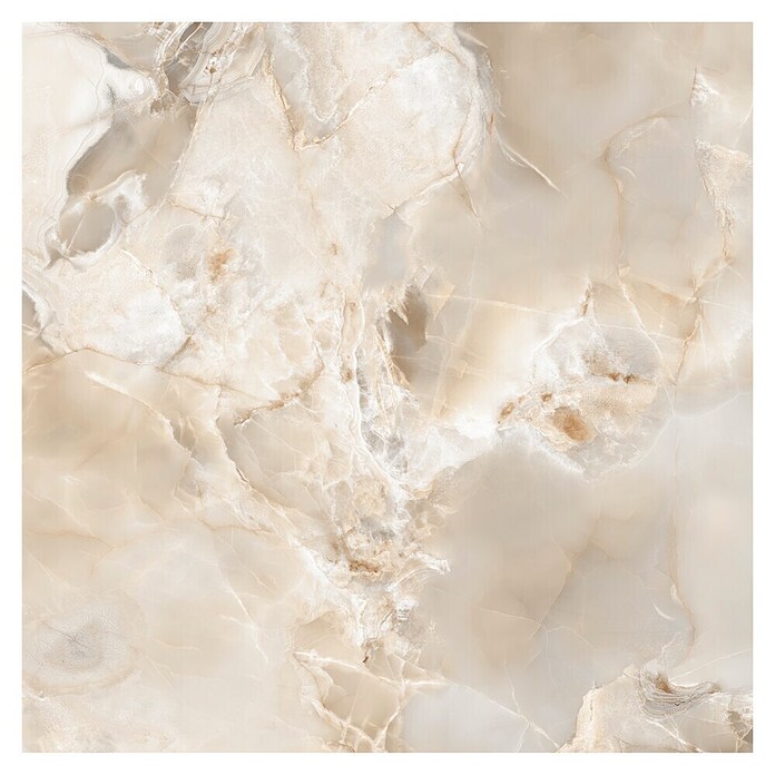 Feinsteinzeugfliese Onyx Freedom (60 x 60 cm, Beige, Glänzend) | BAUHAUS
