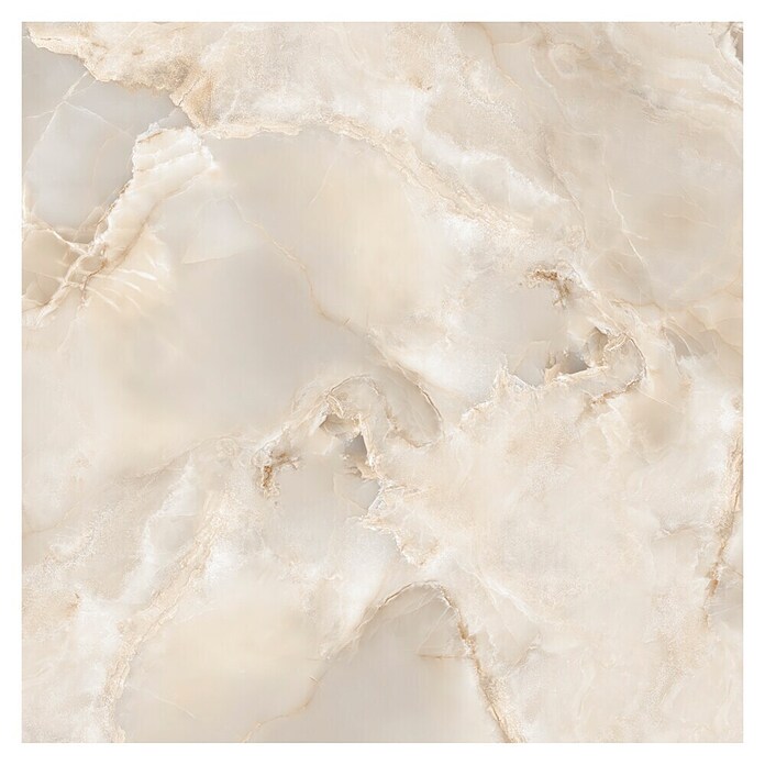 Feinsteinzeugfliese Onyx Freedom (60 x 60 cm, Beige, Glänzend) | BAUHAUS