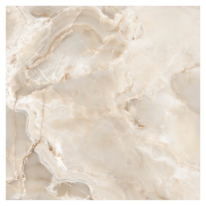 Feinsteinzeugfliese Onyx Freedom (60 x 60 cm, Beige, Glänzend) | BAUHAUS