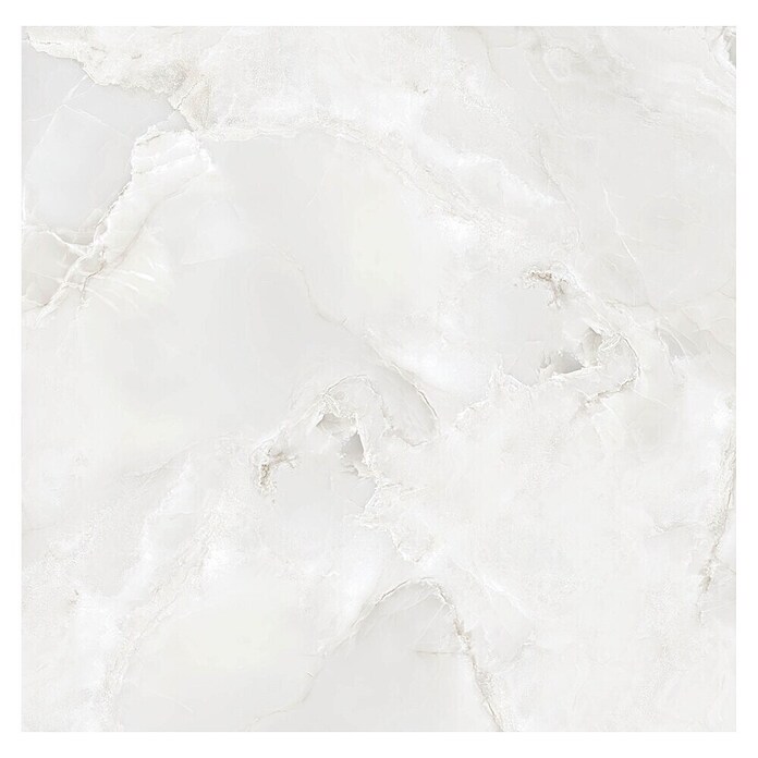 Feinsteinzeugfliese Onyx Freedom (60 x 60 cm, White, Glänzend) | BAUHAUS