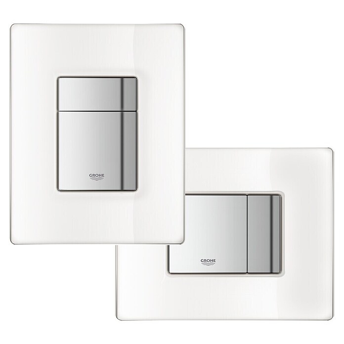 Grohe Bedieningsplaat (Moonwhite/chroom, 2 spoelwaterhoeveelheid)