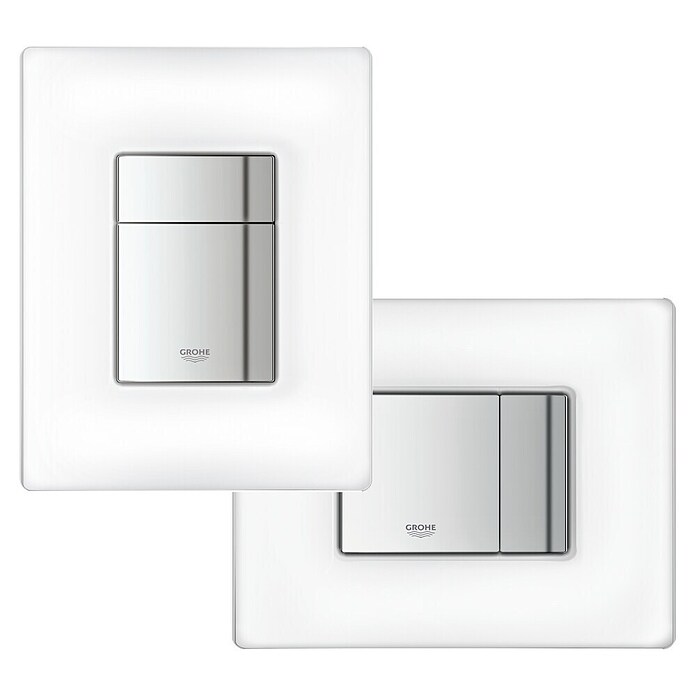 Grohe Bedieningsplaat (Wit/Chroom, 2 spoelwaterhoeveelheid)