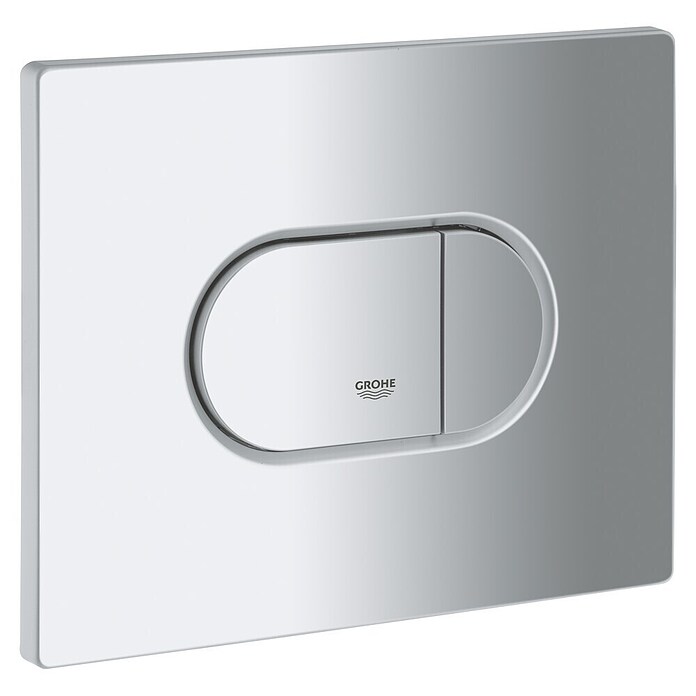 Grohe Bedieningsplaat (Mat chroom, 2 spoelwaterhoeveelheid, Horizontale montage)