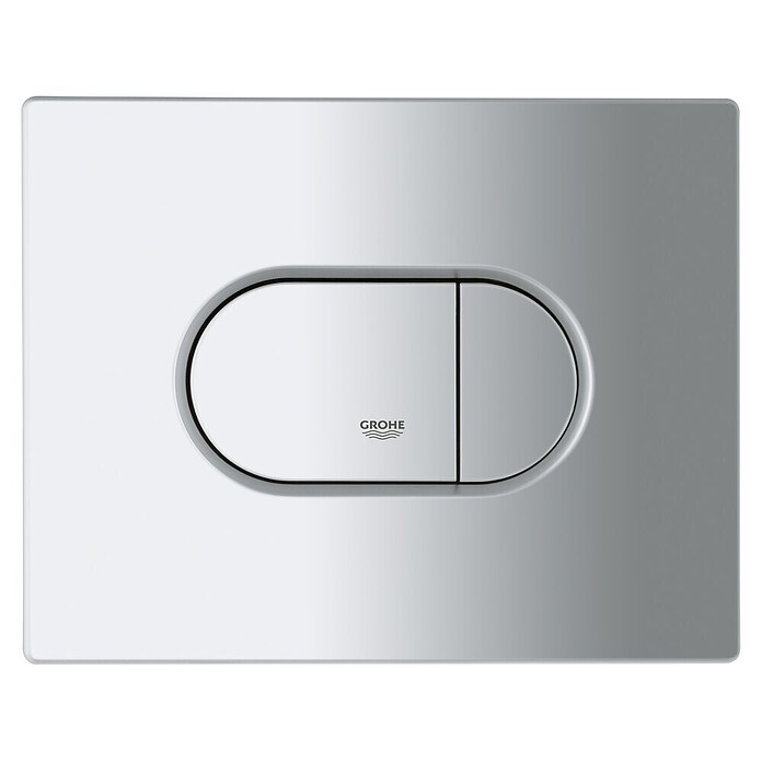 Grohe Bedieningsplaat (Mat chroom, 2 spoelwaterhoeveelheid, Horizontale montage)