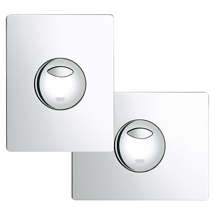 Grohe Betätigungsplatte Skate (Chrom, 2-Mengen-Spülung, Geeignet für: Pneumatische Ablaufventile)